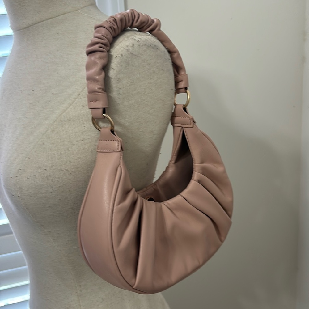 Pink/ nude hand bag